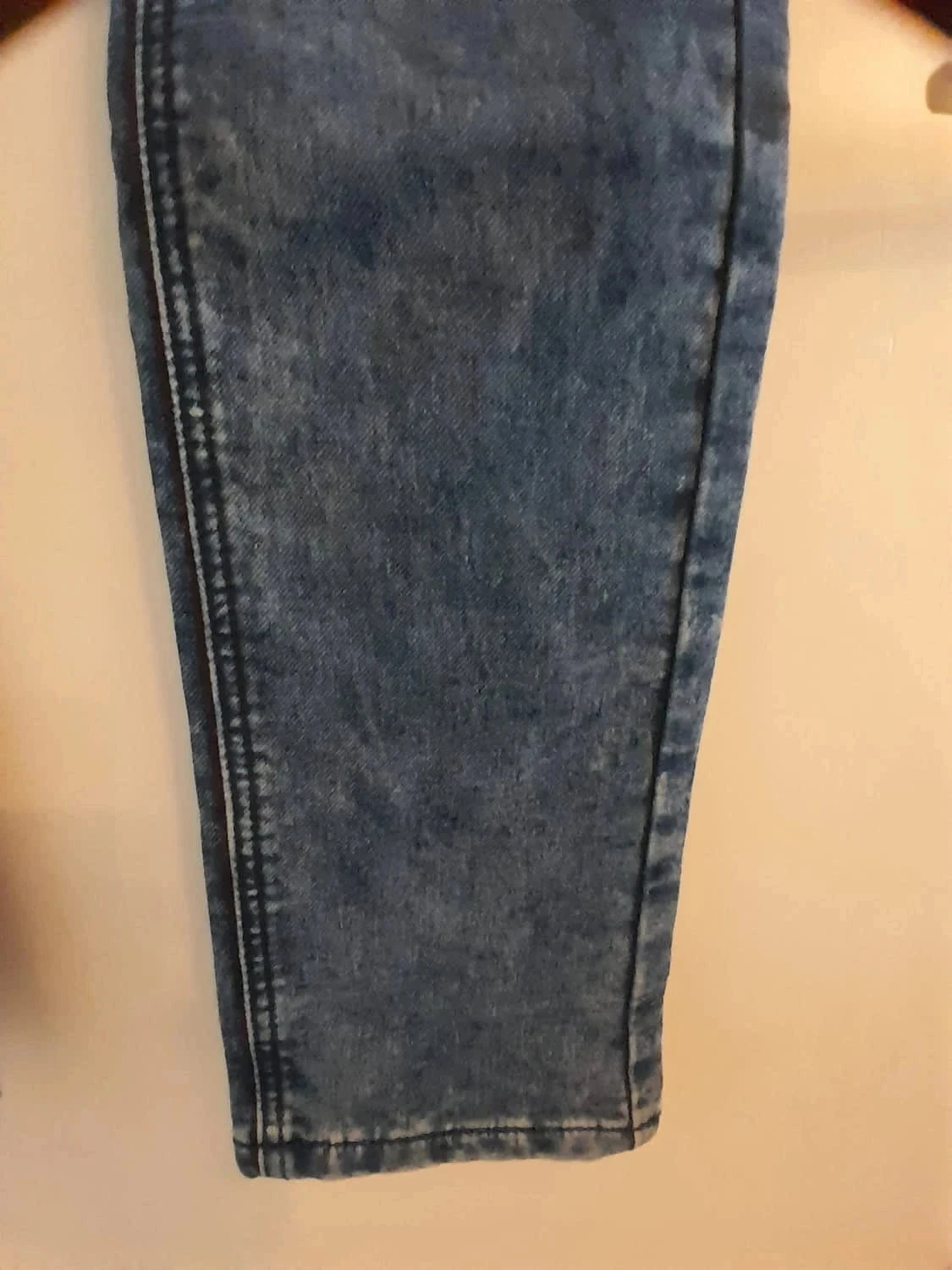 Skinny jeans voor dames Maat 36 - Merk Man by Gémo, kleur donkerblauw, op sommige plaatsen uitgebleekt – photo 5